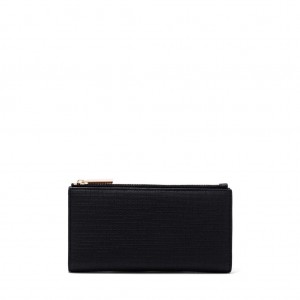 Black Dagne Dover Slim Wallets | XBCL93028