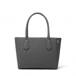 Deep Grey Dagne Dover Signature Classic Tote Bags | FNOP63028