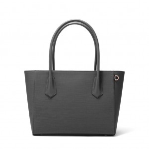 Deep Grey Dagne Dover Signature Legend Tote Bags | CUHN70863