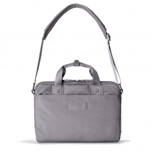 Grey Dagne Dover Oslo Slim Laptop Tote Bags | AKJF13874