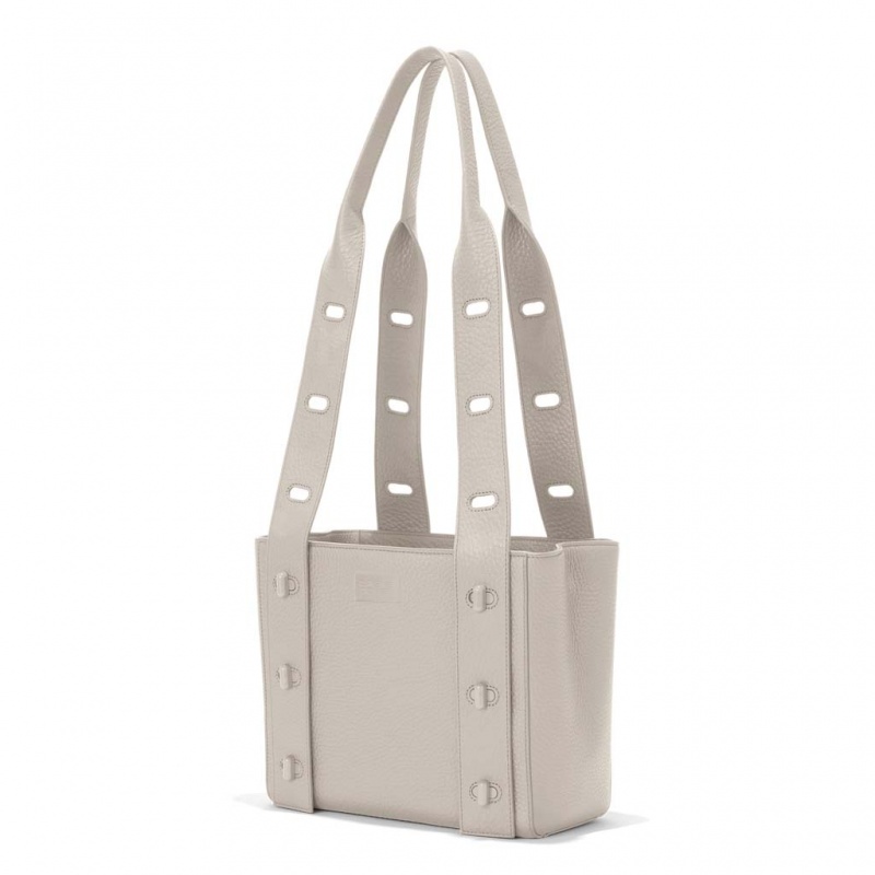 Beige Dagne Dover Tokyo Turnlock Tote Bags | ELYV91408