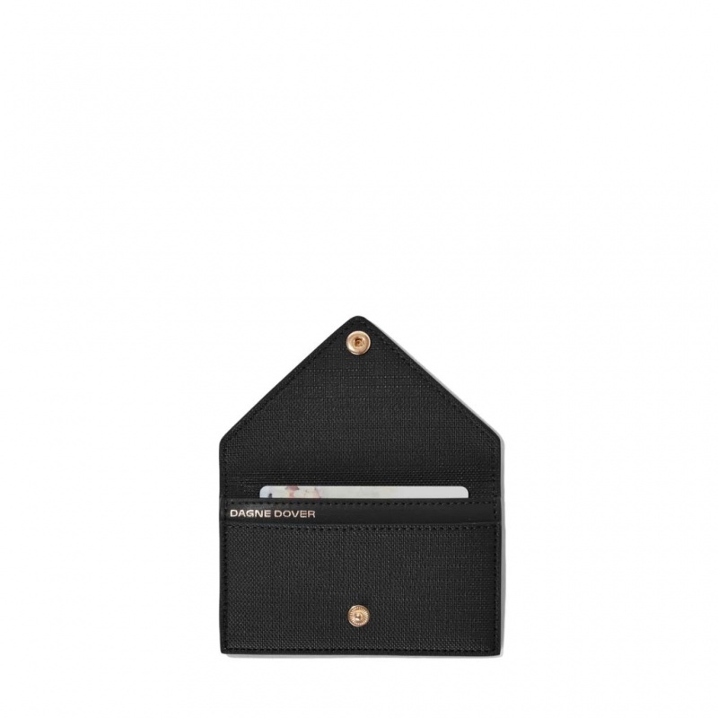 Black Dagne Dover Card Case Wallets | HMLZ31657