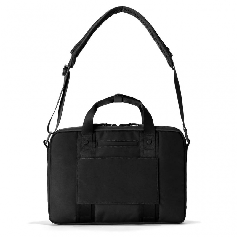 Black Dagne Dover Oslo Slim Laptop Tote Bags | DPGZ23180