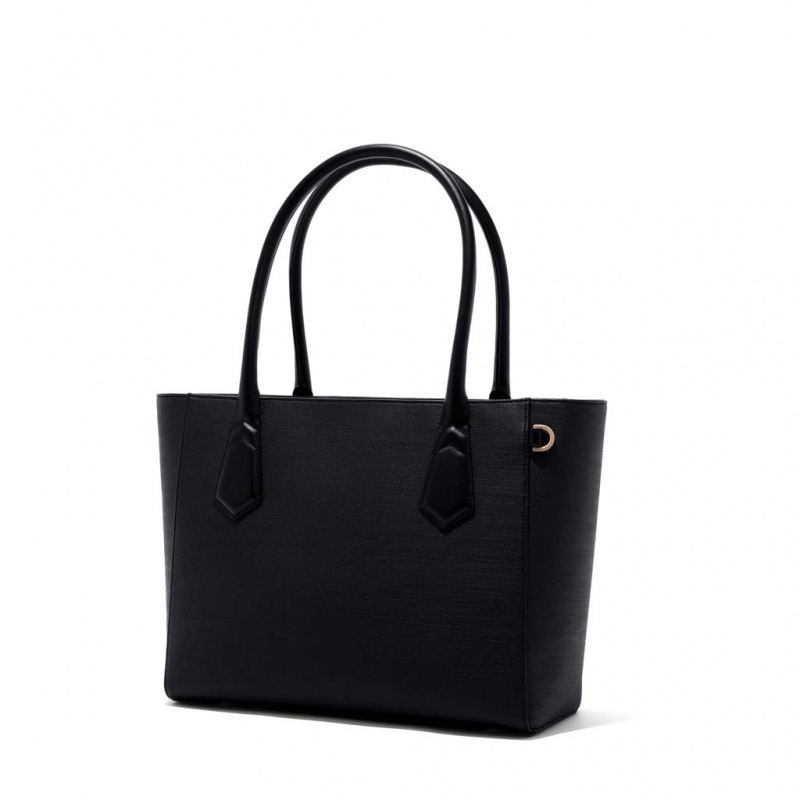 Black Dagne Dover Signature Classic Tote Bags | BAOQ41798