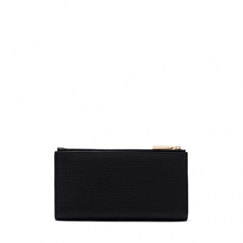 Black Dagne Dover Slim Wallets | XBCL93028