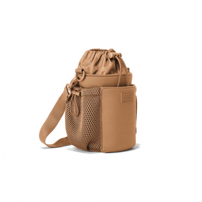 Brown Dagne Dover Sloan Water Bottle Sling Crossbody Bags | FURJ32589