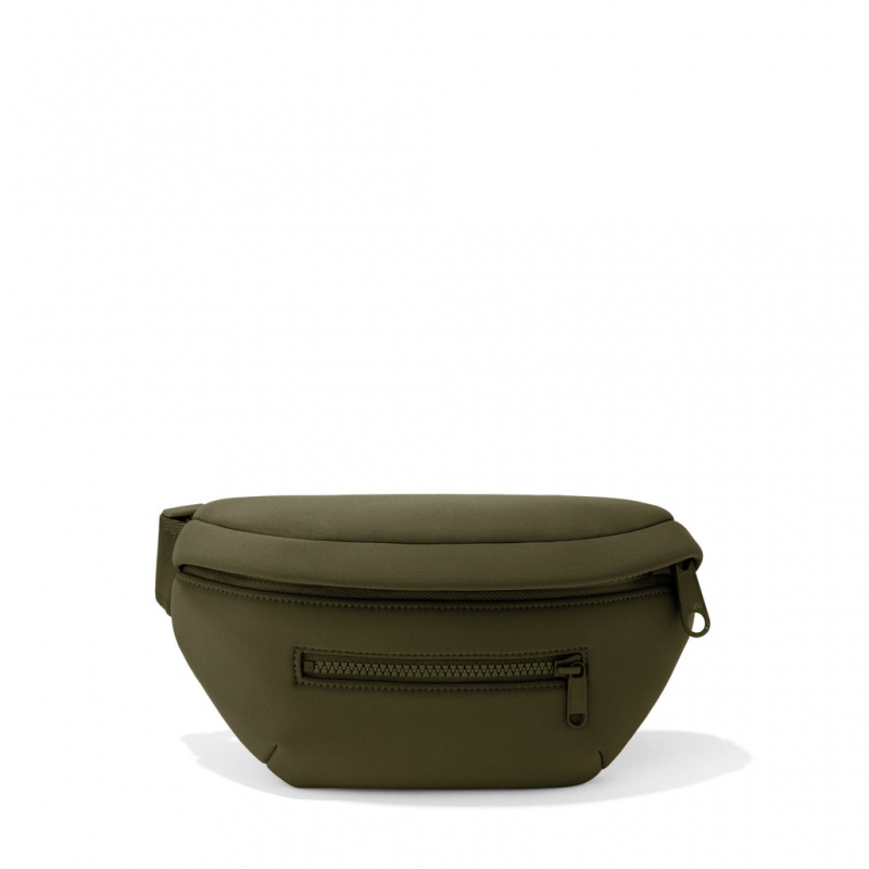 Dark Moss Dagne Dover Ace Neoprene Fanny Pack Crossbody Bags | MWKU54021