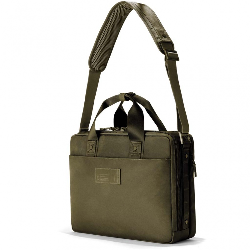 Dark Moss Dagne Dover Berlin Travel Brief Tote Bags | MSLV10862