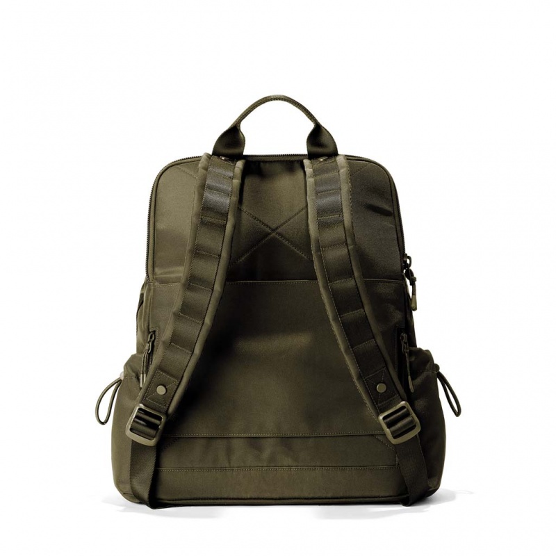 Dark Moss Dagne Dover Brooklyn Flap Top Backpacks | CSZR24037