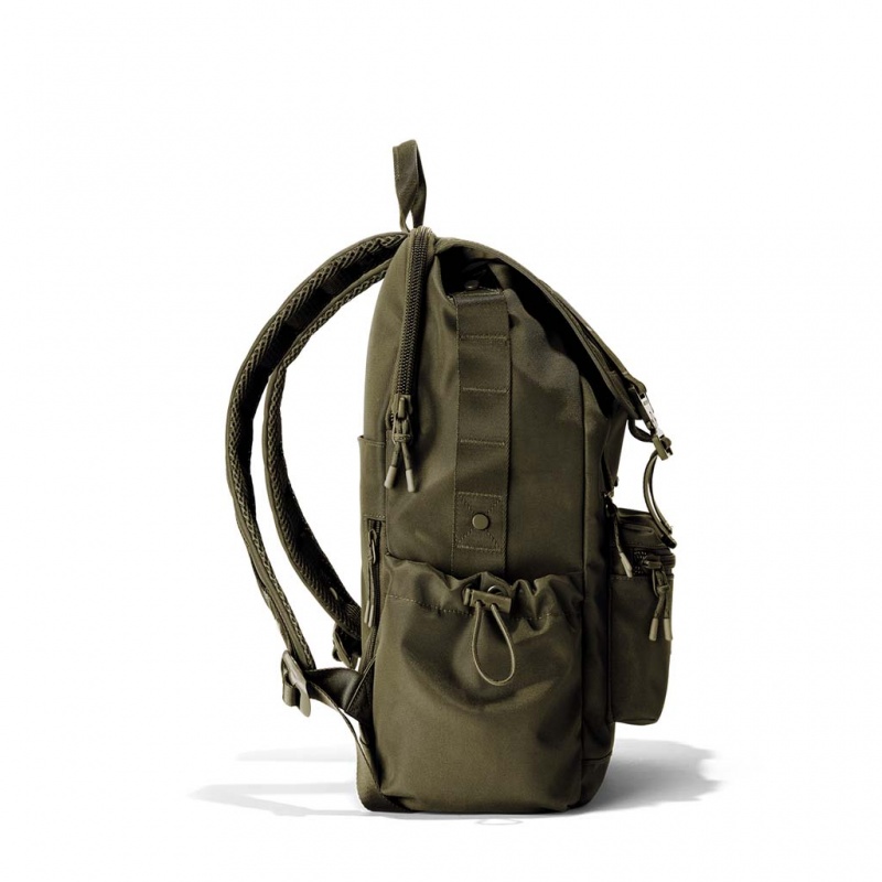 Dark Moss Dagne Dover Brooklyn Flap Top Backpacks | CSZR24037