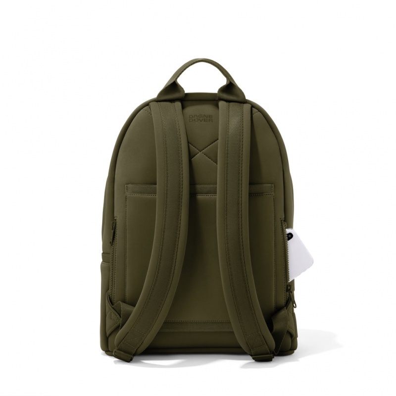 Dark Moss Dagne Dover Dakota Neoprene Medium Backpacks | TZDQ74239