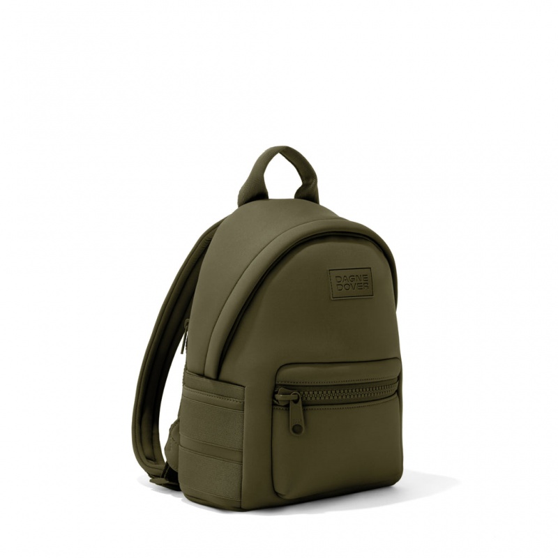 Dark Moss Dagne Dover Dakota Neoprene Small Backpacks | EKLR58632