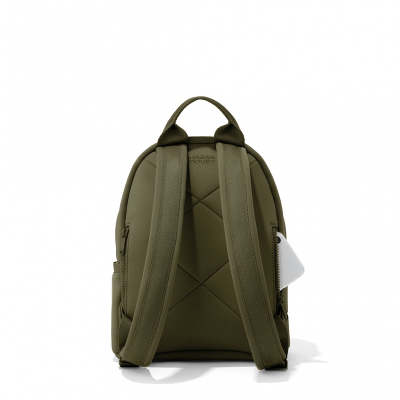 Dark Moss Dagne Dover Dakota Neoprene Small Backpacks | EKLR58632