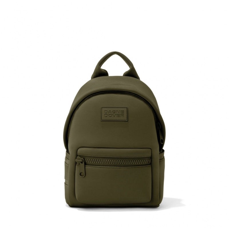 Dark Moss Dagne Dover Dakota Neoprene Small Backpacks | EKLR58632