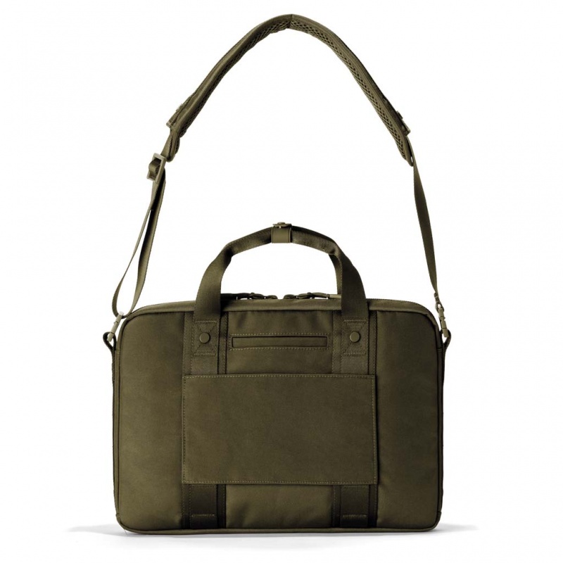 Dark Moss Dagne Dover Oslo Slim Laptop Tote Bags | TYCO65409