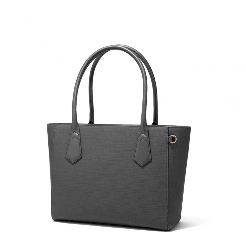 Deep Grey Dagne Dover Signature Classic Tote Bags | FNOP63028