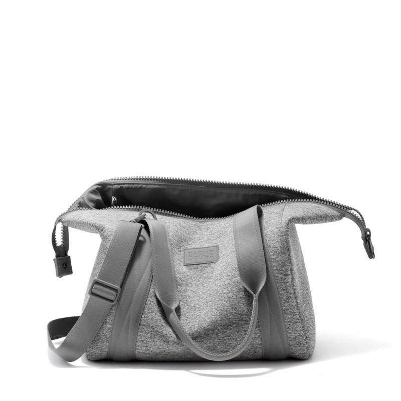 Grey Dagne Dover Landon NeopreneCarryall Medium Handbag | XFTD54126